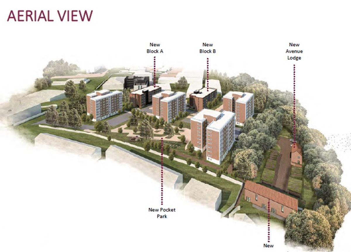Winnall Flats Aerial View